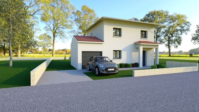 projet de construction maison 3 chambres sur un terrain de 250m² à Villenouvelle