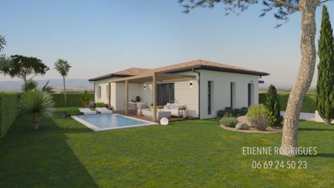 Villa à Batir t4 90 m2 à 10 minutes de Villefranche