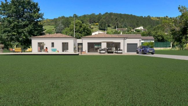 Villa contemporaine de 150 m² sur un terrain de 1550 m² à  Montazels