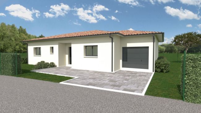 projet de construction saint-orens , maison de 86 m² avec garage