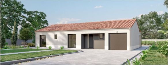 Beau plain-pied de 90 m² avec Garage