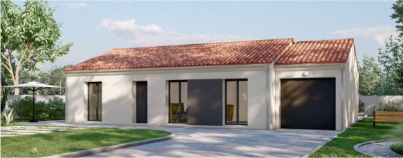 Maison familiale contemporaine de 100 m² avec garage attenant