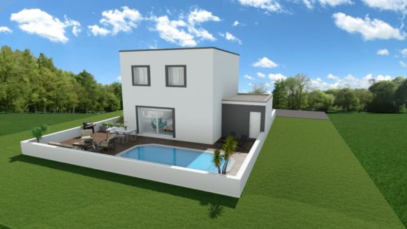 VILLA CONTEMPORAINE T4 A BATIR MARSEILLAN 34340