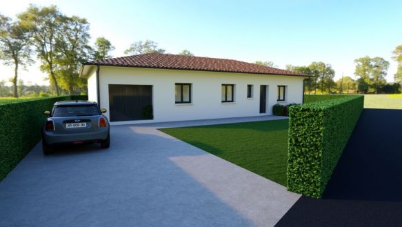 maison neuve 3 chambres garage 97m² centre baziege RE2020