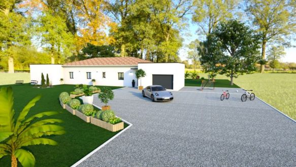 Nouveau Villa plain pied de 120 m2 4 chambres