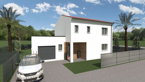 villa à etage de 120 m2 sur terrain de 605 m2 viabilisé