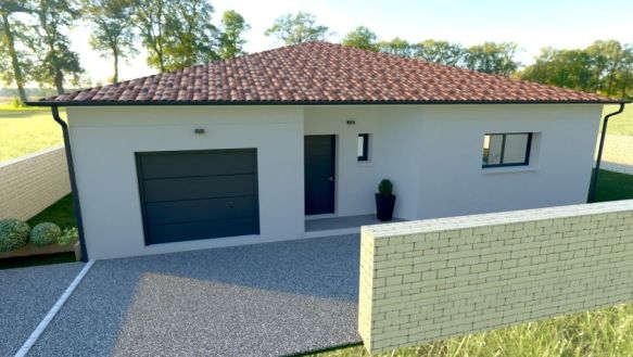 Fonsorbes villa 90 m2 + terrain 500 m2