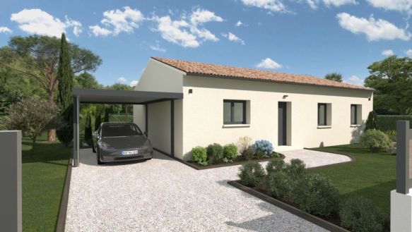 Projet construction Labege terrain de 500m² maison trois chambres