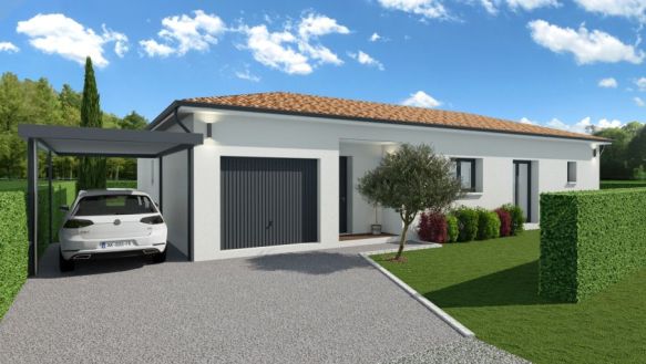 Maison familiale de 90 m² avec un garage de 15 m²