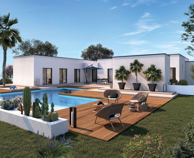 VILLA CONTEMPORAINE DE PLAIN PIED + GARAGE PORTIRAGNES 34420